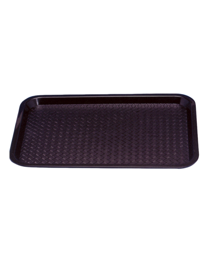 BANDEJA PLASTICA MARRON RECTANGULAR PARA SERVIR 021-5040-4