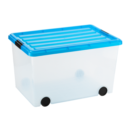 CAJAS PLASTICAS APILABLES MULTIUSO CON RUEDAS 040-3010-0