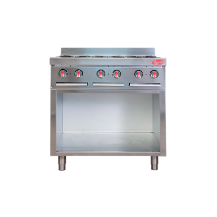 COCINA 6 HORNILLAS SIN HORNO CON BASE SIN TAPA C6HB